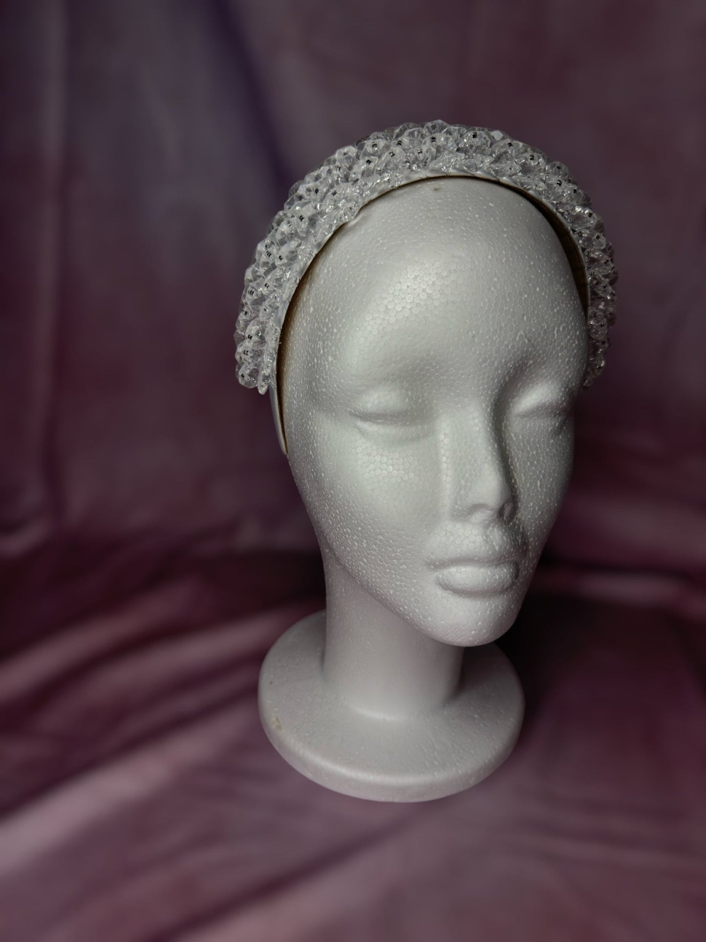 Studio Claudi Beauty bling beaded head bands clear front 