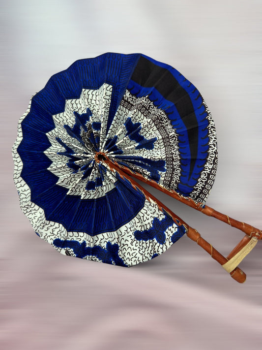 Studio Claudi Beauty handmade fans blue